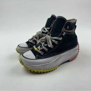 Converse Run Star Hike Platform Embroidered Bracelet Women's Size 6.5